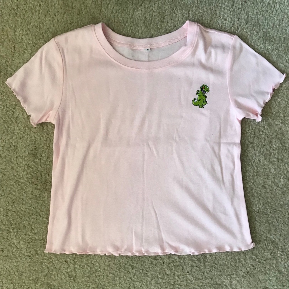 Reptar Rugrats crop top